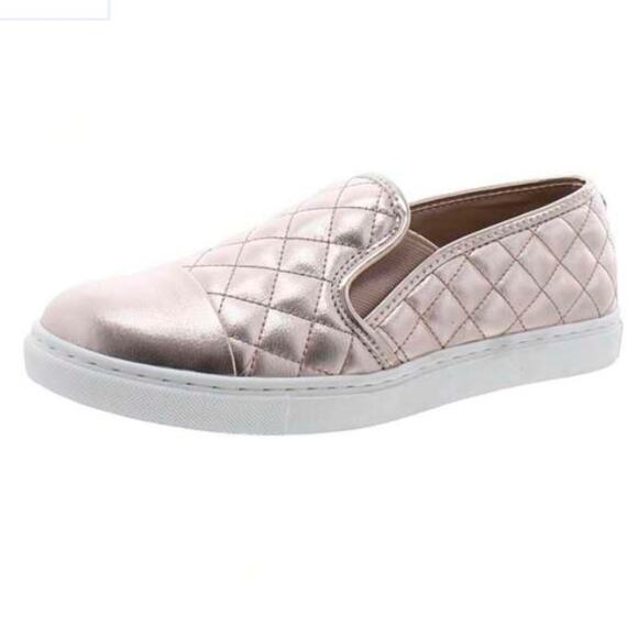 Steve Madden Zaander Rose Gold Color Quilted Slip-On Sneaker S-159 Sz 11 - Picture 1 of 10